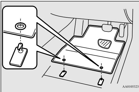MITSUBISHI Eclipse Cross (2017-2021) - Pour installer le tapis de sol - 1