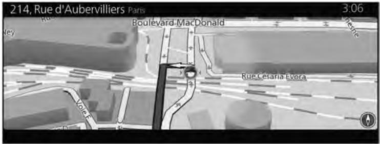 MAZDA 3 BP (2019) - Système de navigation - Sélectionner une position sur la carte comme destination - 1
