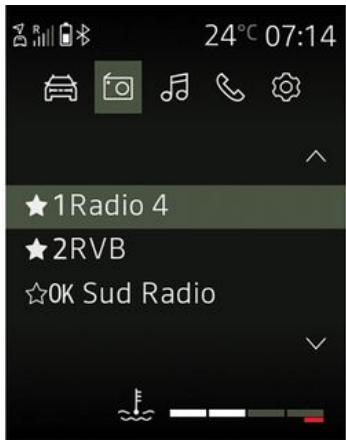 DACIA Media Control (2023) - Choisir une station de radio - 1