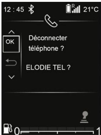 DACIA Media Control (2023) - Déconnecter un téléphone - 1