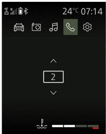 DACIA Media Control (2023) - Utiliser le clavier en cours de communication - 1