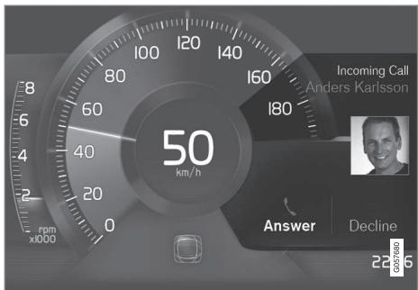 VOLVO XC90 2 Phase 2 (2019-2023) - Message sur l'écran conducteur - 1