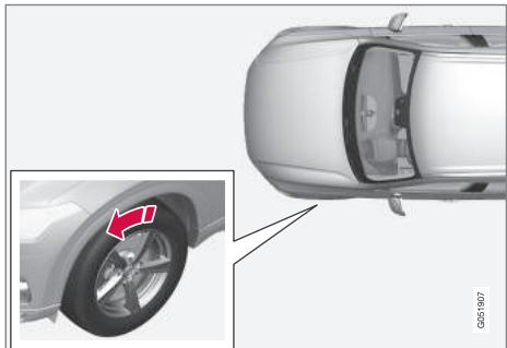 VOLVO XC90 2 Phase 2 (2019-2023) - Sens de rotation des pneus - 1