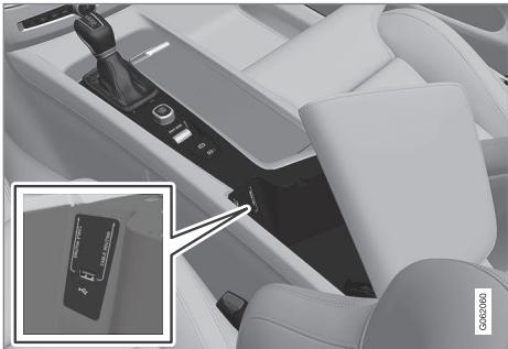 VOLVO XC90 2 Phase 2 (2019-2023) - Connecter une unité au port USB - 1
