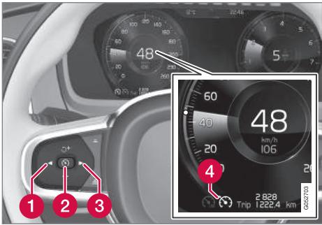 VOLVO XC90 2 Phase 2 (2019-2023) - Désactiver le régulateur de vitesse - 1
