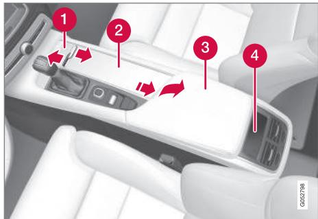 VOLVO XC90 2 Phase 2 (2019-2023) - Console du tunnel - 1