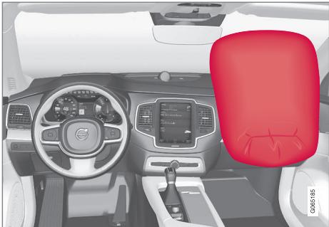 VOLVO XC90 2 Phase 2 (2019-2023) - Coussin gonflable passager - 1