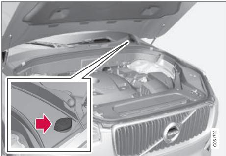 VOLVO XC90 2 Phase 2 (2019-2023) - Remplissage du liquide lave-glace - 1