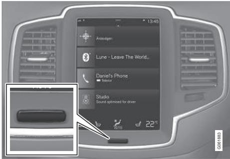 VOLVO XC90 2 Phase 2 (2019-2023) - Activer et désactiver l'écran central - 1