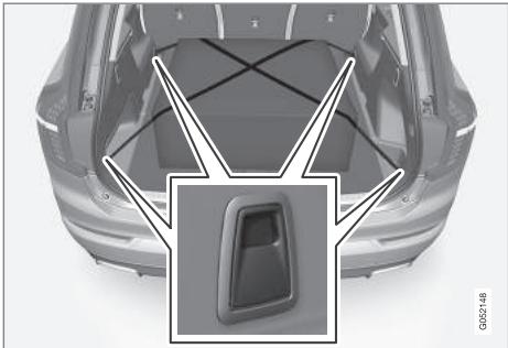 VOLVO XC90 2 Phase 2 (2019-2023) - Oeillets de retenue de charge - 1
