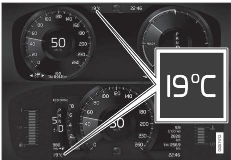 VOLVO XC90 2 Phase 2 (2019-2023) - Indicateur de température extérieure - 1