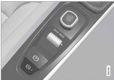 VOLVO XC90 2 Phase 2 (2019-2023) - Activer et désactiver le frein automatique à l'arrêt - 1
