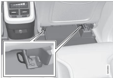 VOLVO XC90 2 Phase 2 (2019-2023) - Points de fixation inférieurs pour sièges infantiles - 1