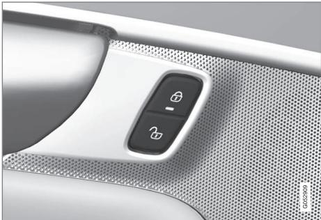 VOLVO XC90 2 Phase 2 (2019-2023) - Indication des boutons de verrouillage - 1