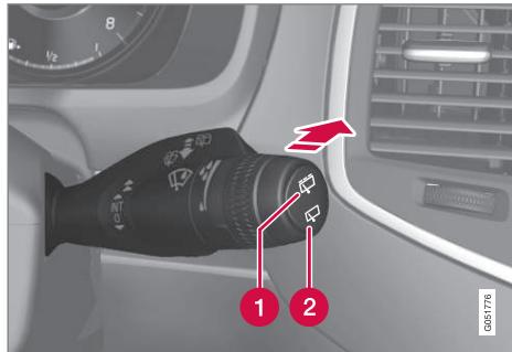 VOLVO XC90 2 Phase 2 (2019-2023) - Activer l'essuie-glace et le lave-glace arrêté - 1