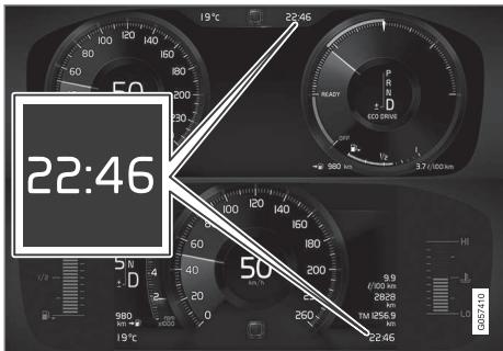 VOLVO XC90 2 Phase 2 (2019-2023) - Positionnement de la montre - 1