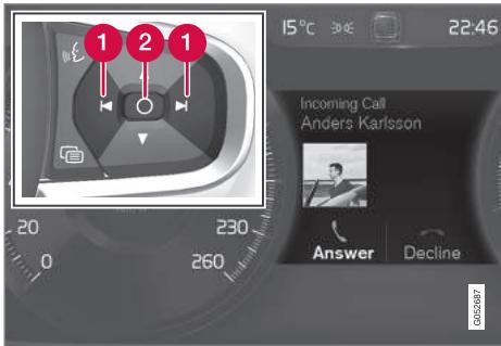 VOLVO XC90 2 Phase 2 (2019-2023) - Gérer les messages sur l'écran conducteur - 1