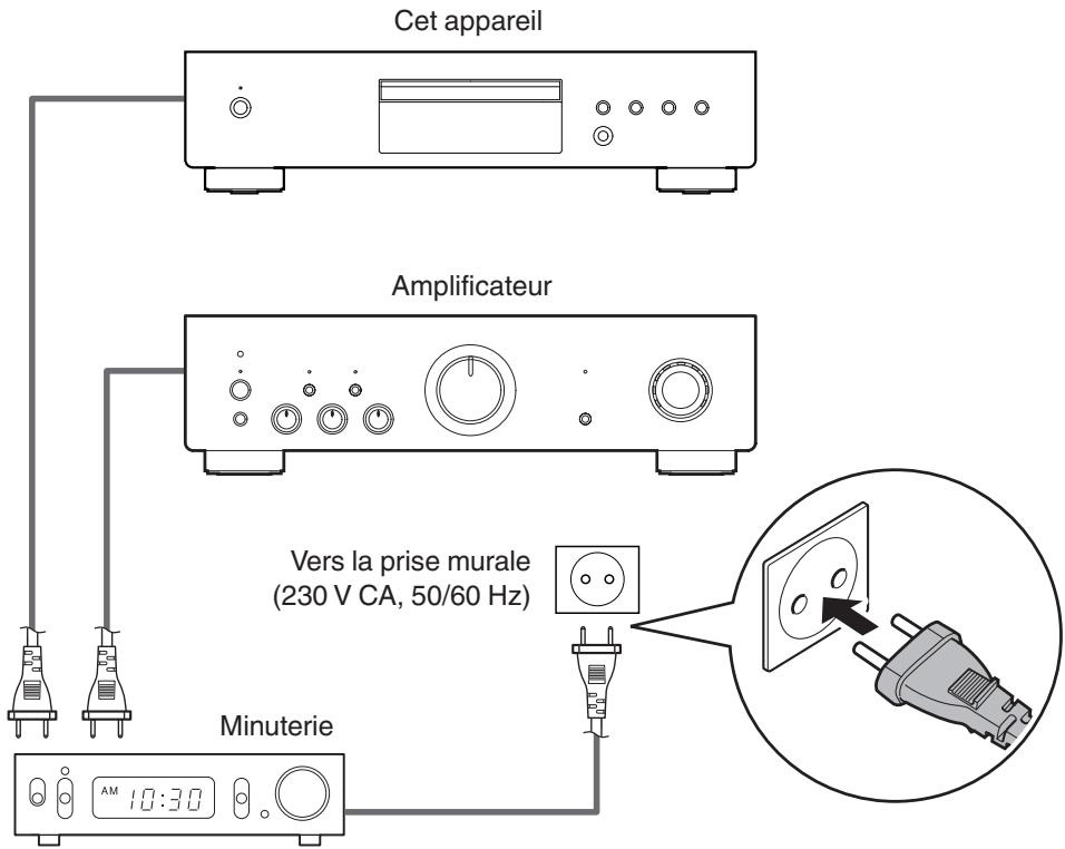 DENON DCD600NE - Connexion d'une minuterie - 1