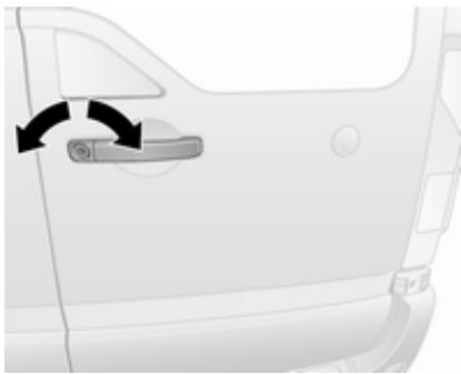 OPEL Movano B Phase 1 (2010-2020) - Serrures manuelles de porte - 2