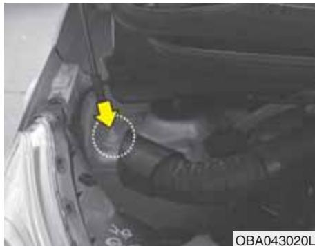 HYUNDAI xcent (2014-2020) - Ouverture du capot - 2
