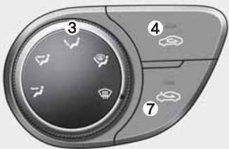 HYUNDAI xcent (2014-2020) - Système de commande manuelle de la climatisation (le cas échéant) - 6