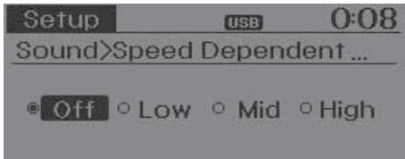HYUNDAI xcent (2014-2020) - Variation du volume selon la vitesse - 1