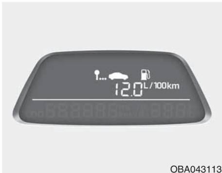 HYUNDAI xcent (2014-2020) - Distance restante (km) (km ou mi.) - 1