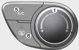 HYUNDAI xcent (2014-2020) - Système de commande manuelle de la climatisation (le cas échéant) - 4