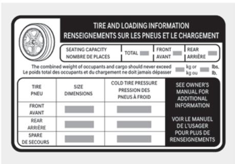 HYUNDAI Tucson NX4 Phase 2 (2024) - Étiquette d'information de charge - 6