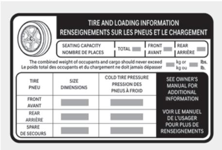 HYUNDAI Tucson NX4 Phase 2 (2024) - Étiquette d'information de charge - 3
