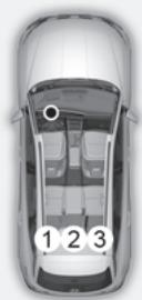 HYUNDAI Tucson NX4 Phase 2 (2024) - Avertissement concernant la ceinture de sécurité du passager arrête - 1