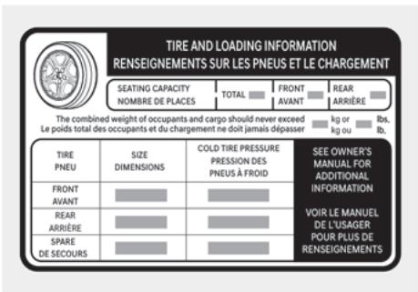 HYUNDAI Tucson NX4 Phase 2 (2024) - Étiquette d'information de charge - 5