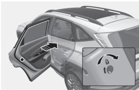HYUNDAI Tucson NX4 Phase 2 (2024) - Verrouillage portières arrêté de protection enfants. - 1
