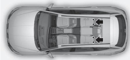HYUNDAI Tucson NX4 Phase 2 (2024) - Ancrages et attaches inférieur(e)s pour enfant (système LATCH) - 1