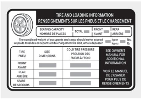 HYUNDAI Tucson NX4 Phase 2 (2024) - Étiquette d'information de charge - 4