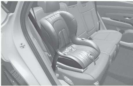 HYUNDAI Tucson NX4 Phase 2 (2024) - Fixation d'un siège du système de retenue pour enfant avec le système d'ancrage Tether Anchor - 2