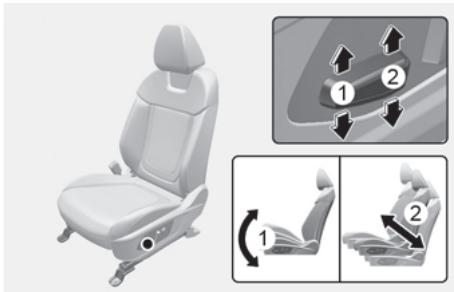 HYUNDAI Tucson NX4 Phase 2 (2024) - Inclinaison du coussin du siège/Réglage de la hauteur du siège - 1