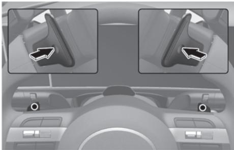 HYUNDAI Tucson NX4 Phase 2 (2024) - Palettes de changement de vitesse (mode manuel) - 1