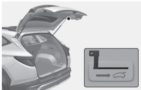 HYUNDAI Tucson NX4 Phase 2 (2024) - Déverrouillage de sécurité d'urgence du hayon - 1