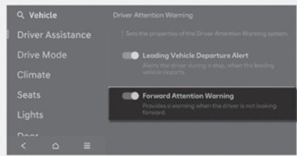 HYUNDAI Tucson NX4 Phase 2 (2024) - Avertissement d'attention avancée - 1
