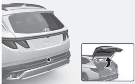 HYUNDAI Tucson NX4 Phase 2 (2024) - Bouton d'ouverture/fermeture du hayon électrique (à l'extérieur du hayon électrique) - 1
