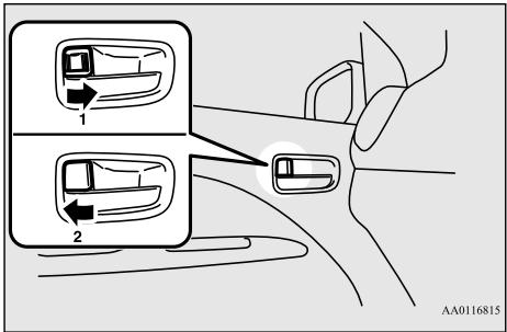 MITSUBISHI Space Star 2 Phase 3 (2019) - Verrouillage ou déverrouillage de la porte depuis l'intérieur - 1