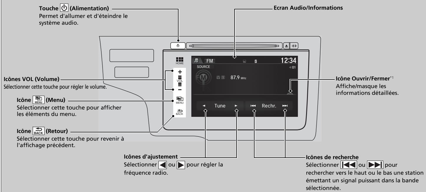 Honda Jazz 3 Phase 2 (2018-2020) - Lecture d'une radio AM/FM - 1