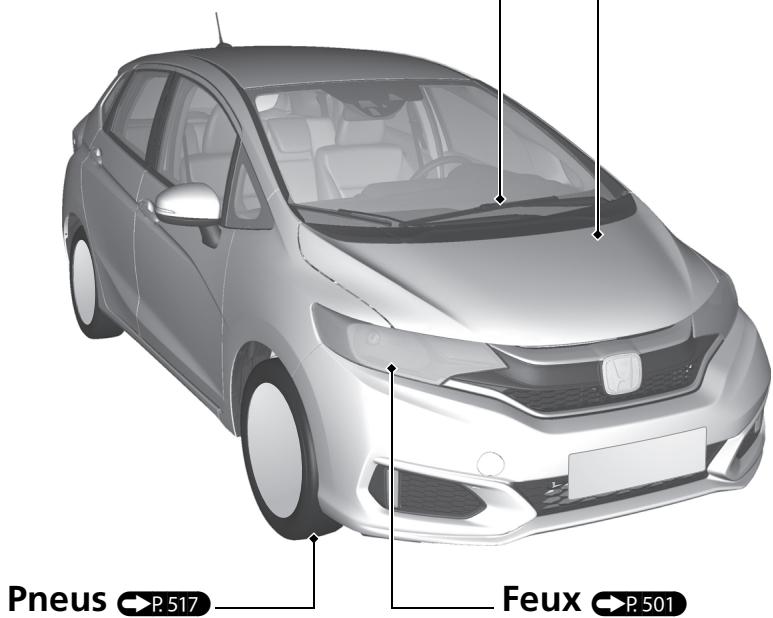 Honda Jazz 3 Phase 2 (2018-2020) - Balais d'essuie-glace - 1