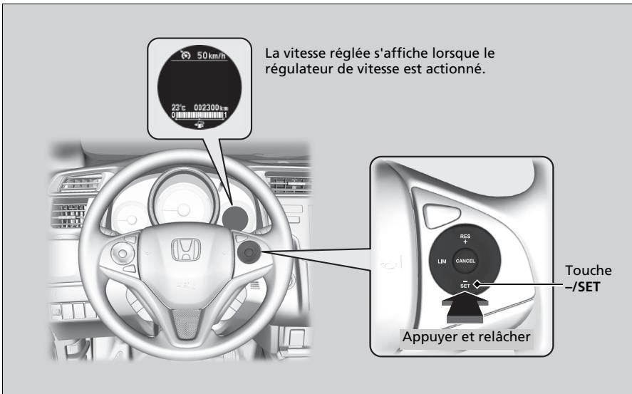 Honda Jazz 3 Phase 2 (2018-2020) - Pour régler la vitesse du véhicule - 1