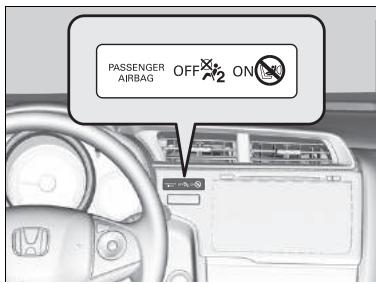 Honda Jazz 3 Phase 2 (2018-2020) - Témoin de désactivation d'airbag avant côté passager - 1