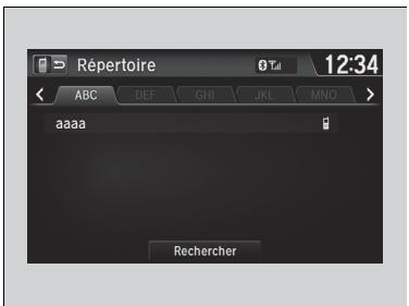 Honda Jazz 3 Phase 2 (2018-2020) - Importation automatique du répertoire d'un téléphone mobile et de l'historique des appels - 1