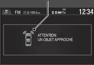 Honda Jazz 3 Phase 2 (2018-2020) - Lorsque la distance entre le véhicule et l'obstacle situé derrière diminue - 2
