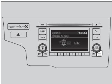 Honda Jazz 3 Phase 2 (2018-2020) - ■ Utilisation du bouton MENU/CLOCK - 1