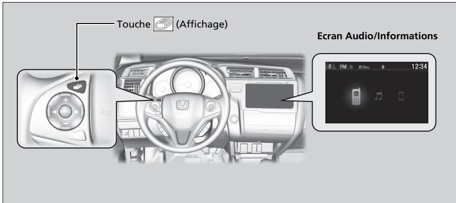 Honda Jazz 3 Phase 2 (2018-2020) - ■ Utilisation de la touche - 1